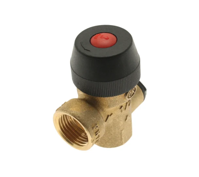 Emmeti Pressure Relief Safety Valve - 3 Bar - 3/4" F x F - 00202334