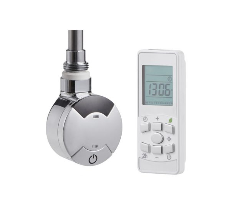 Smart Timed Thermostatic Element (includes Remote) - 1000W - Chrome