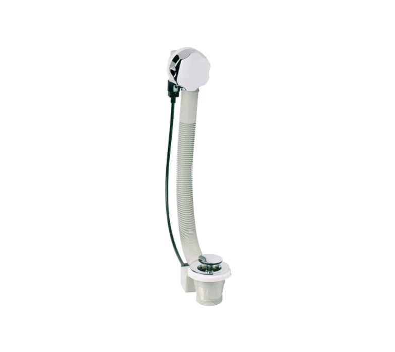 Peerless Deluxe Pop Up and Overflow Bath Waste - 1 1/2" - Chrome - (900mm Cable) - 200878