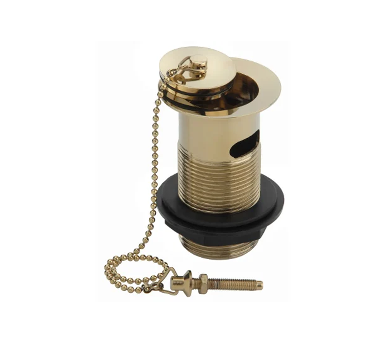 Peerless Plug & Chain Basin Waste - Slotted - 1 1/4" - Gold - 201246