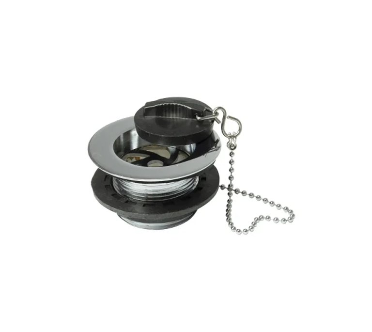 Peerless Tubby Poly Plug Bath Waste (with Chain) - 1 1/2" - Chrome - 201334
