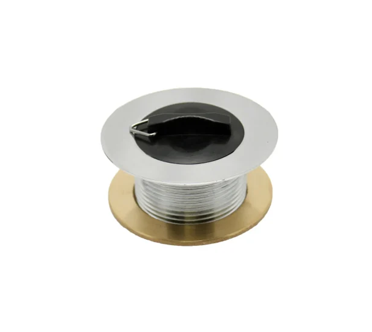 Peerless Tubby Poly Plug Bath Waste (without Chain) - 1 1/2" - Chrome - (Brass Backnut) - 201351