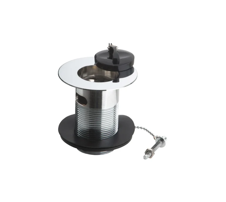 Peerless Poly Plug Belfast Sink Waste (with Chain) - Slotted - 1 1/2" - Chrome - 201365