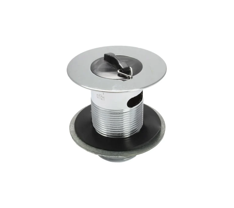 Peerless Poly Plug Belfast Sink Waste (without Chain) - Slotted - 1 1/2" - Chrome - (Metal Backnut) - 201390