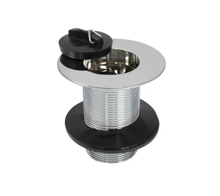 Peerless Poly Plug London Sink Waste (without Chain) - Unslotted - 1 1/2" - Chrome - 201407
