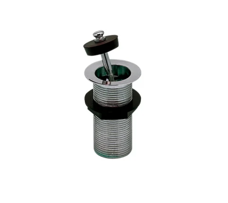 Peerless Captive Poly Plug Basin Waste - Unslotted - 1 1/4" - Chrome - 201566