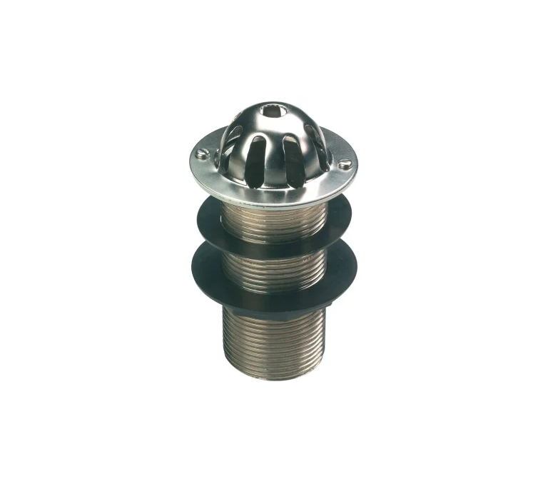 Peerless Domed Top Brass Urinal Waste - Unslotted - 1 1/2" - Stainless Steel - 201763