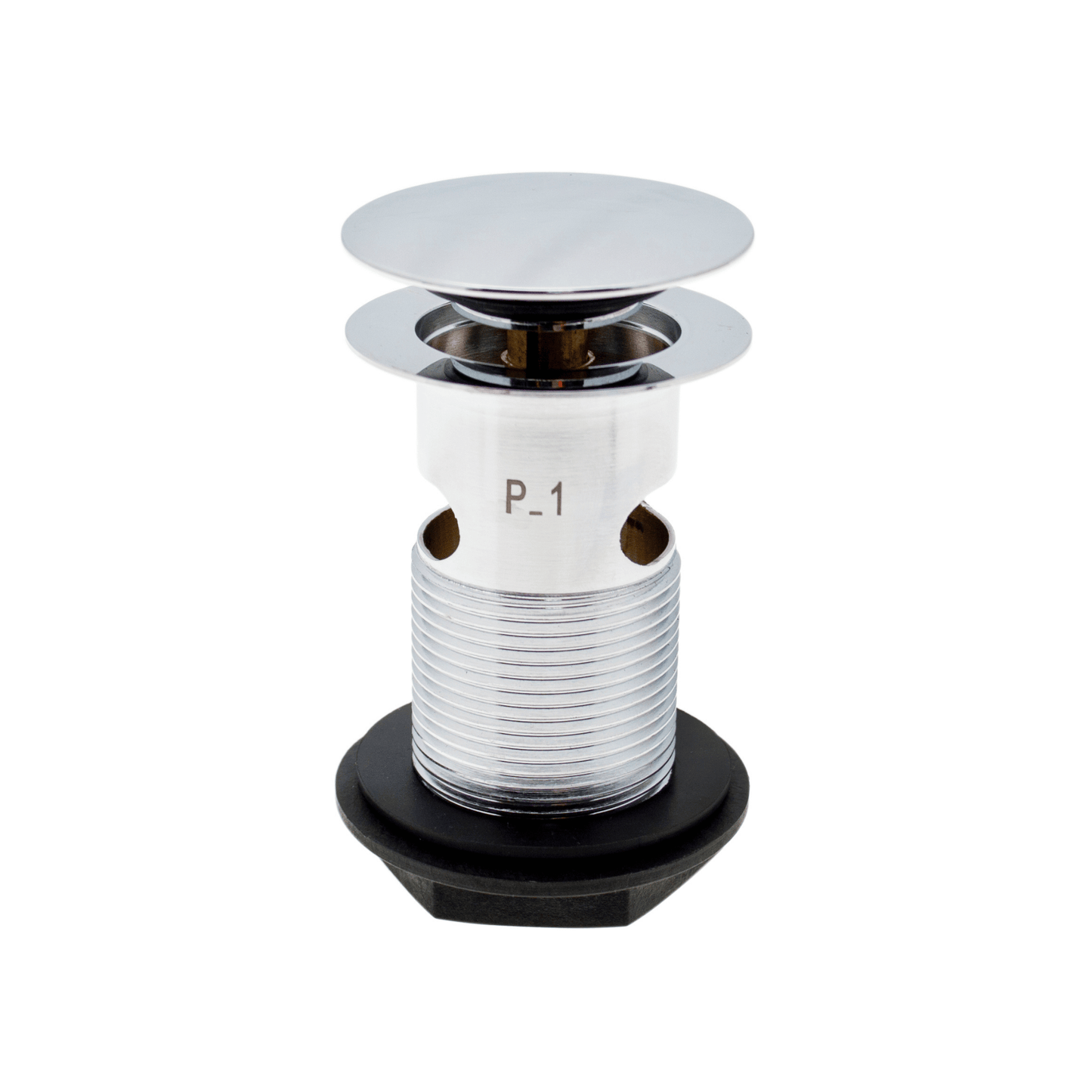 Peerless Stainless Steel Flat Mushroom Clicker Basin Waste - Slotted - 1 1/4" - Chrome - 205180