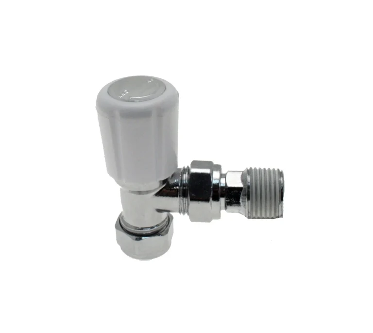 Trent Plus Radiator Valve - 15mm Angled - 1/2" Nut