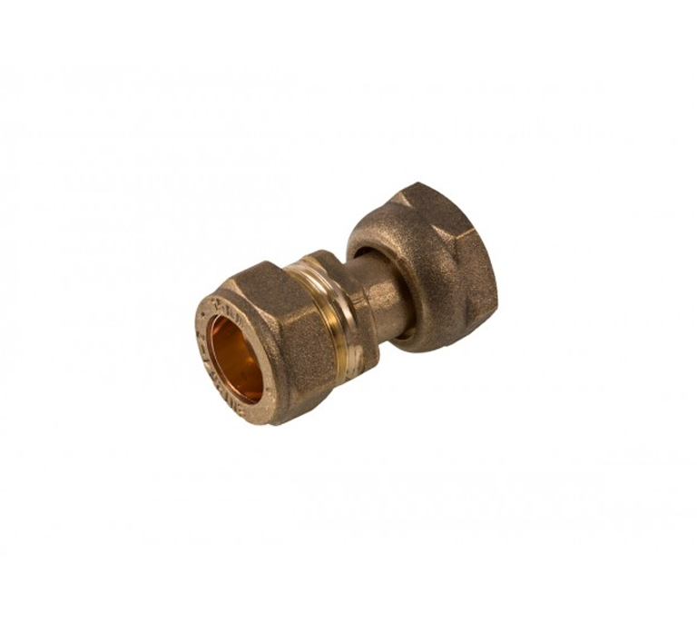 Heavy Pattern Compression - Straight Tap Connector - 22mm x 3/4"