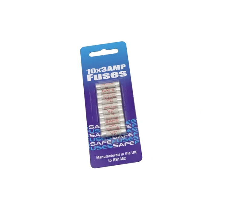 Fuses - 3A (Pack of 10)