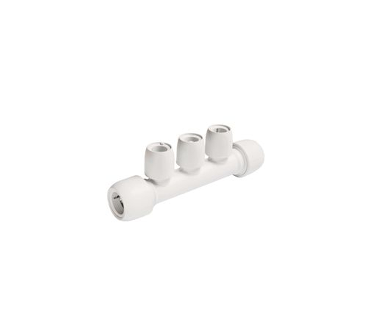 Hep2O Manifold - All Socket - 22mm x 15mm 3-Port - HX89B/22W