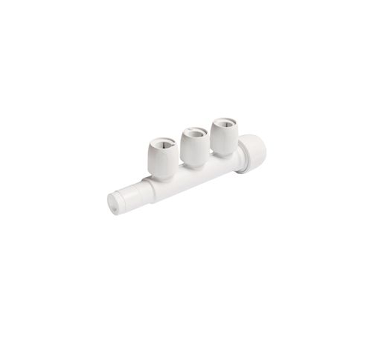 Hep2O Manifold - Closed Spigot - 22mm x 15mm 3-Port - HX89/22W
