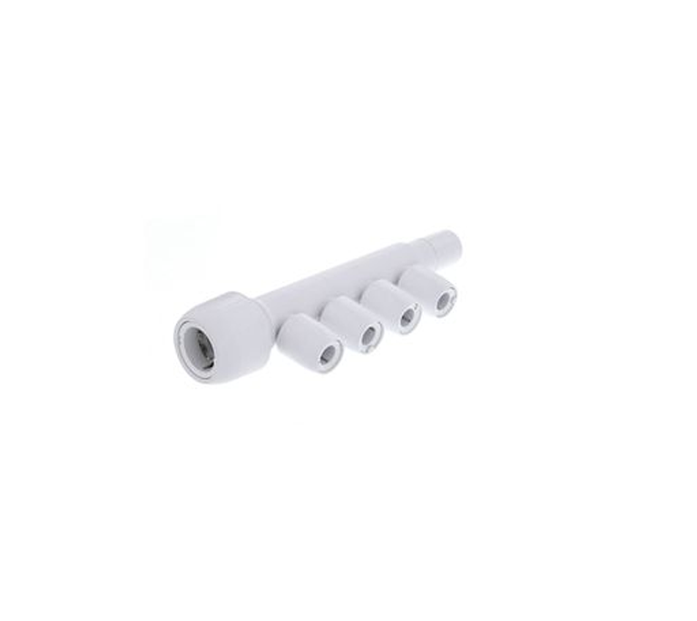 Hep2O Manifold - Socket & Closed Spigot (One Side) - 22mm x 10mm 4-Port - HX96/22W