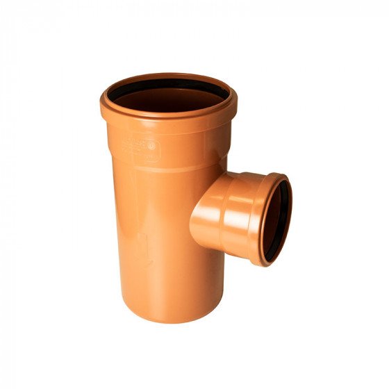 FloPlast 160mm/110mm Underground Drainage - Double Socket Unequal Junction 87.5° - 6D198