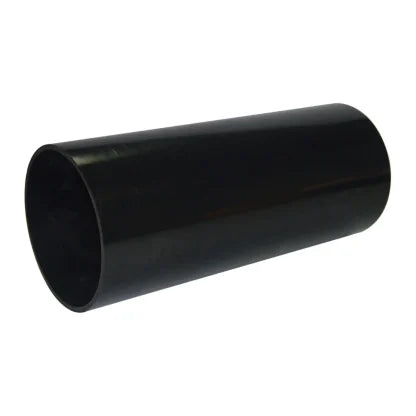 FloPlast 110mm Solvent Weld Soil - 4m Plain Ended Pipe - Black - SS2B