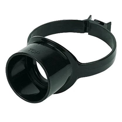 FloPlast 110mm Solvent Weld Soil - Strap Boss - Black - SS319B