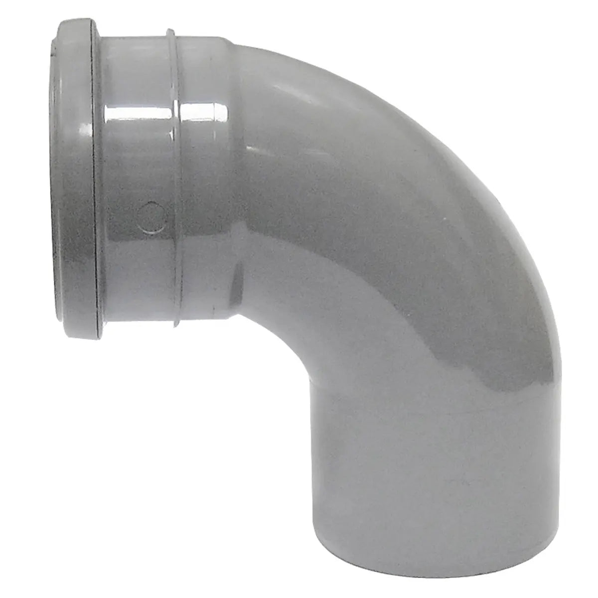 FloPlast 110mm Ring Seal Soil - Single Socket Bend 92.5° - Grey - SP161G