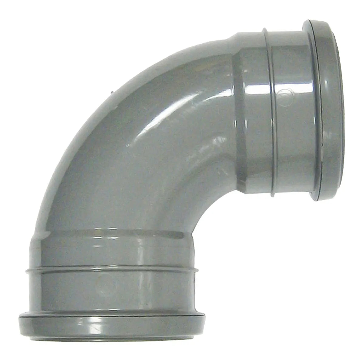 FloPlast 110mm Ring Seal Soil - Double Socket Bend 92.5° - Grey - SP561G