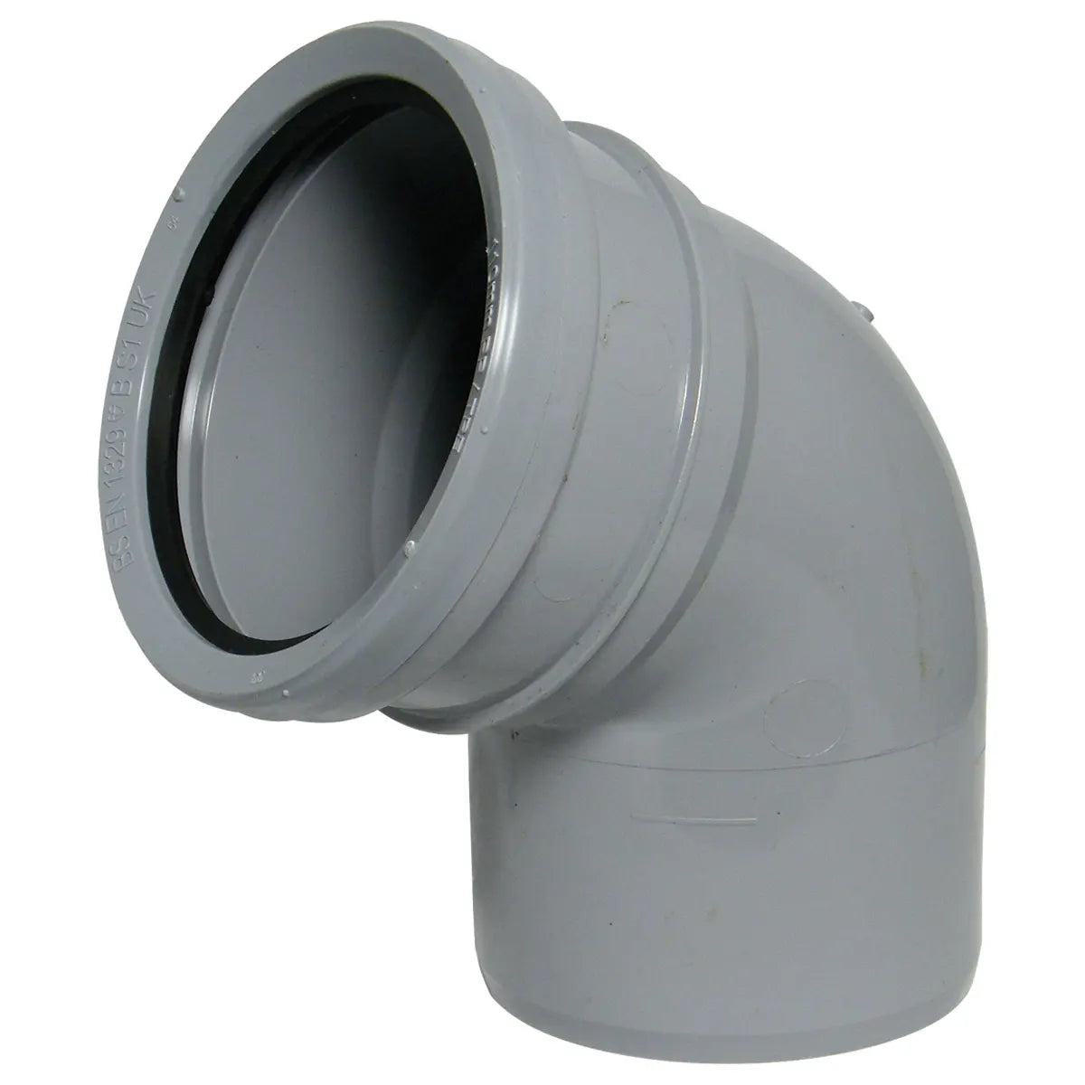 FloPlast 110mm Ring Seal Soil - Single Socket Bend 112.5° - Grey - SP162G
