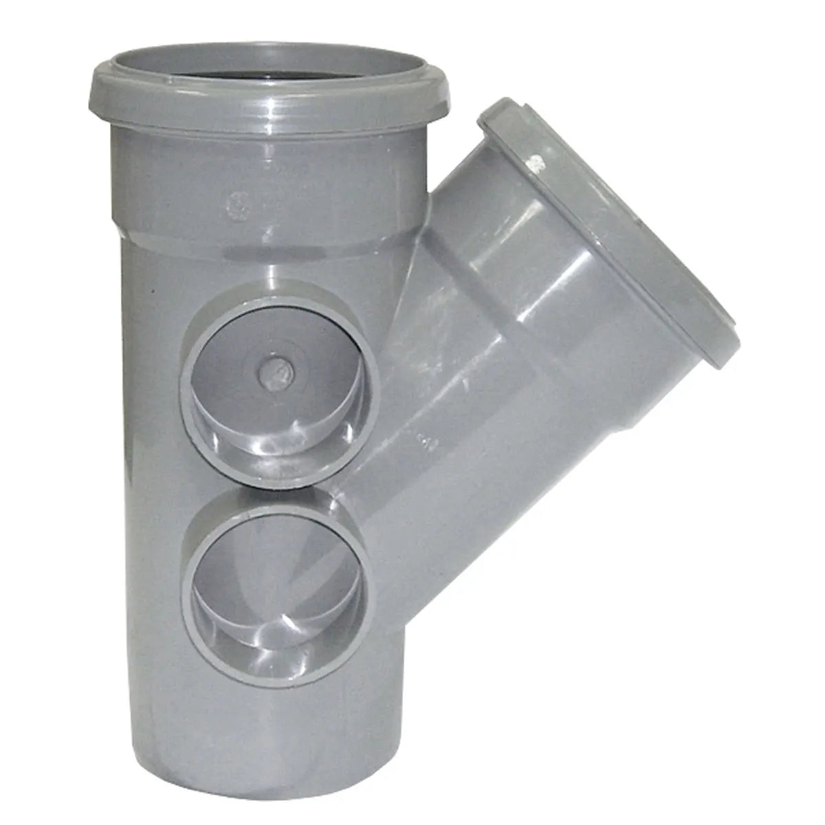 FloPlast 110mm Ring Seal Soil - Branch 135° - Grey - SP210G