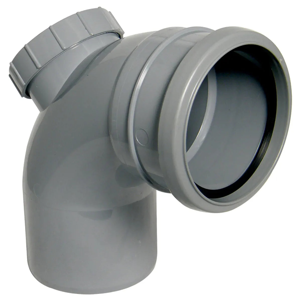 FloPlast 110mm Ring Seal Soil - Access Bend 92.5° - Grey - SP169G