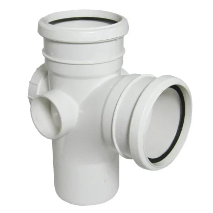 FloPlast 110mm Ring Seal Soil - Access Branch 92.5° - White - SP502W