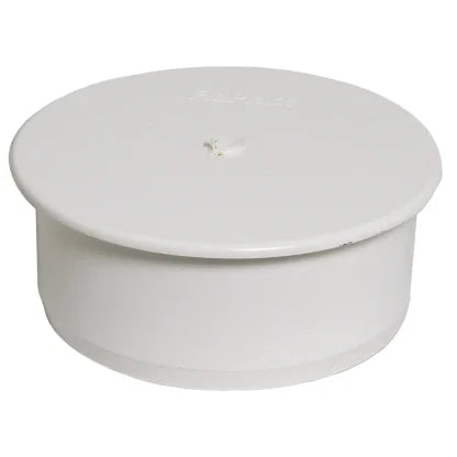 FloPlast 110mm Ring Seal Soil - Socket Plug - White - SP296W