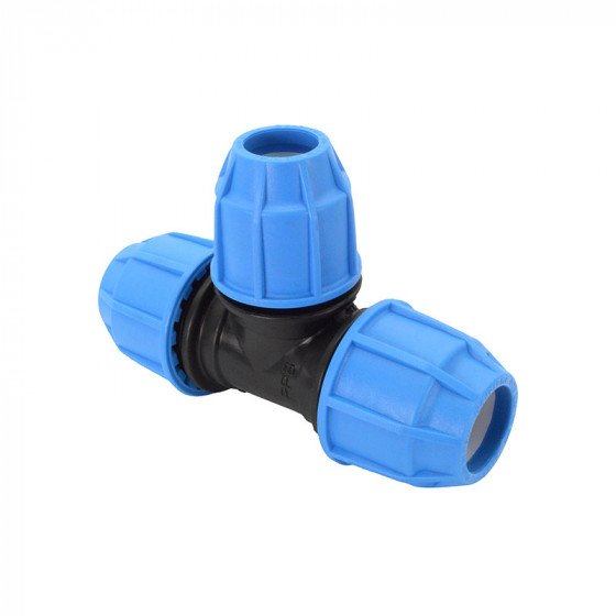FloPlast MDPE - 90° Tee - 63mm - 496024