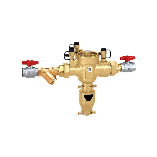 Altecnic Caleffi RPZ Backflow Preventer Valve with Isolation Valve & Strainer - 1 1/4" MBSP - 570007