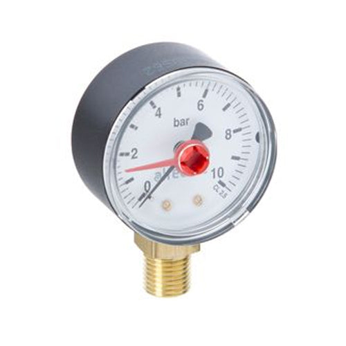 Altecnic 50mm Dial Pressure Gauge 0-10 Bar - 1/4" Bottom Connection - WI-557310