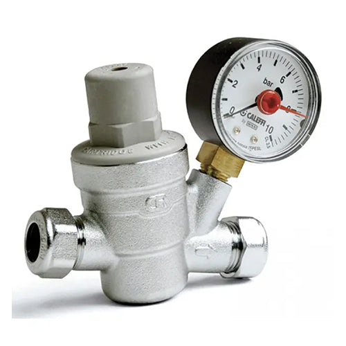 Altecnic Prescal Series 533 Pressure Reducing Valve with Pressure Gauge - 15mm - 533841H
