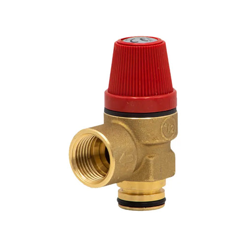 Altecnic 312 Series Safety Pressure Relief Valve - 3 Bar - 1/2" F x Pushfit O-Ring - 312404CST
