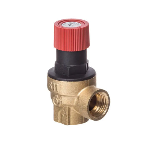 Altecnic 513 Large Series Safety Pressure Relief Valve - 6 Bar - 1/2" F x F - 513460