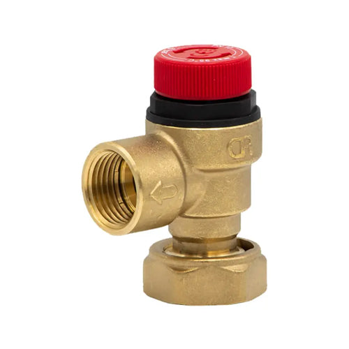 Altecnic Pressure Relief Valve Complete with Loose Nut - 6 Bar - 15mm - A311501CST