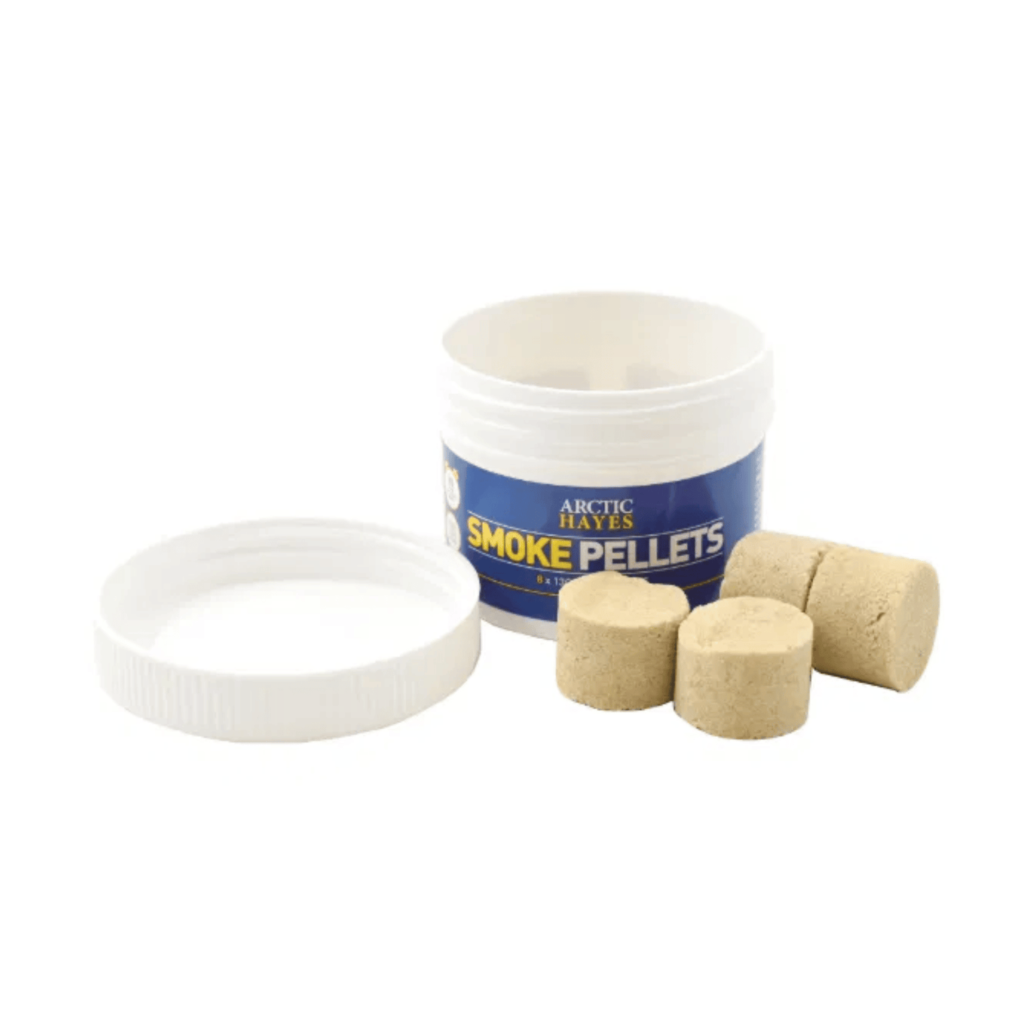 Arctic Hayes Smoke Pellets - Tub of 8 - 13g - White - A333013