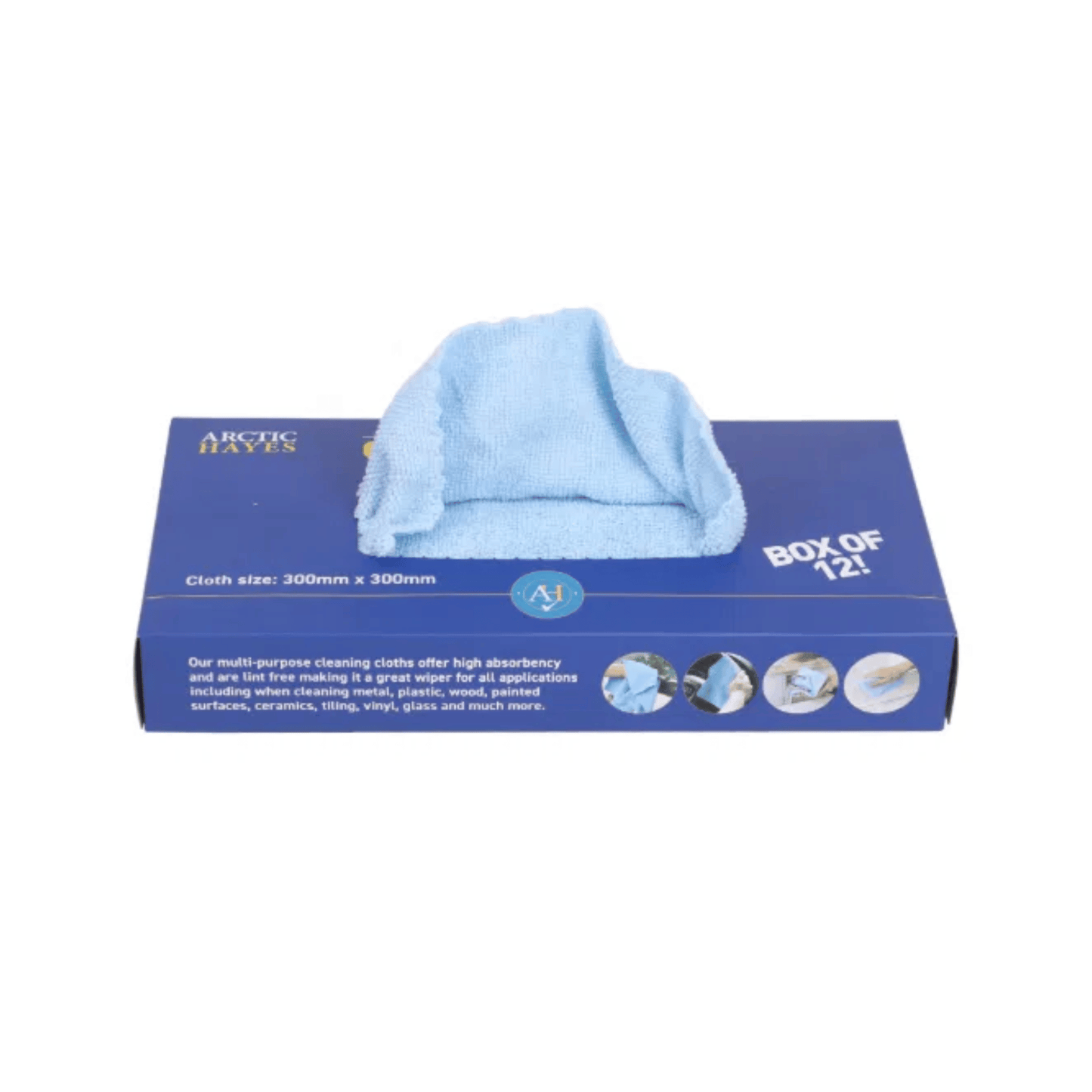 Arctic Hayes Microfibre Cloth Wipes - Box of 12 - MFCBOX12