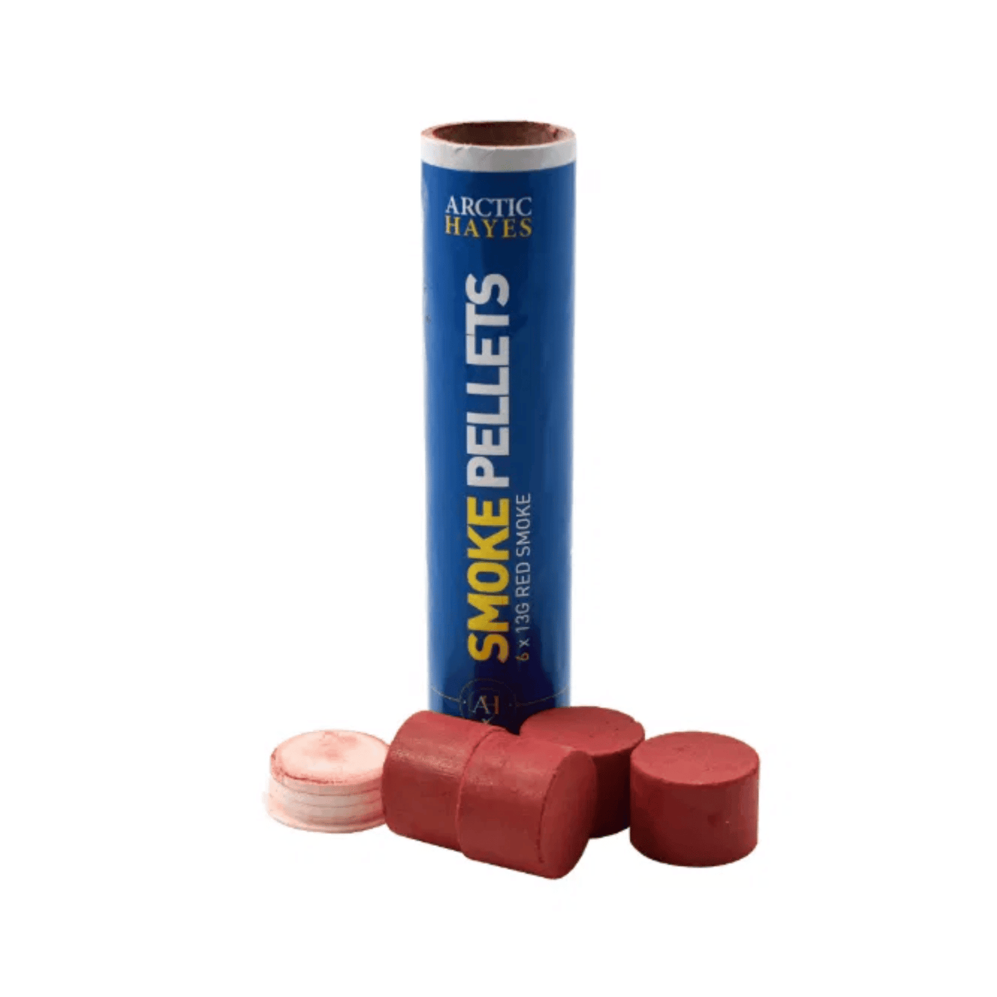 Arctic Hayes Smoke Pellets - Tube of 6 - 13g - Red - PH001C
