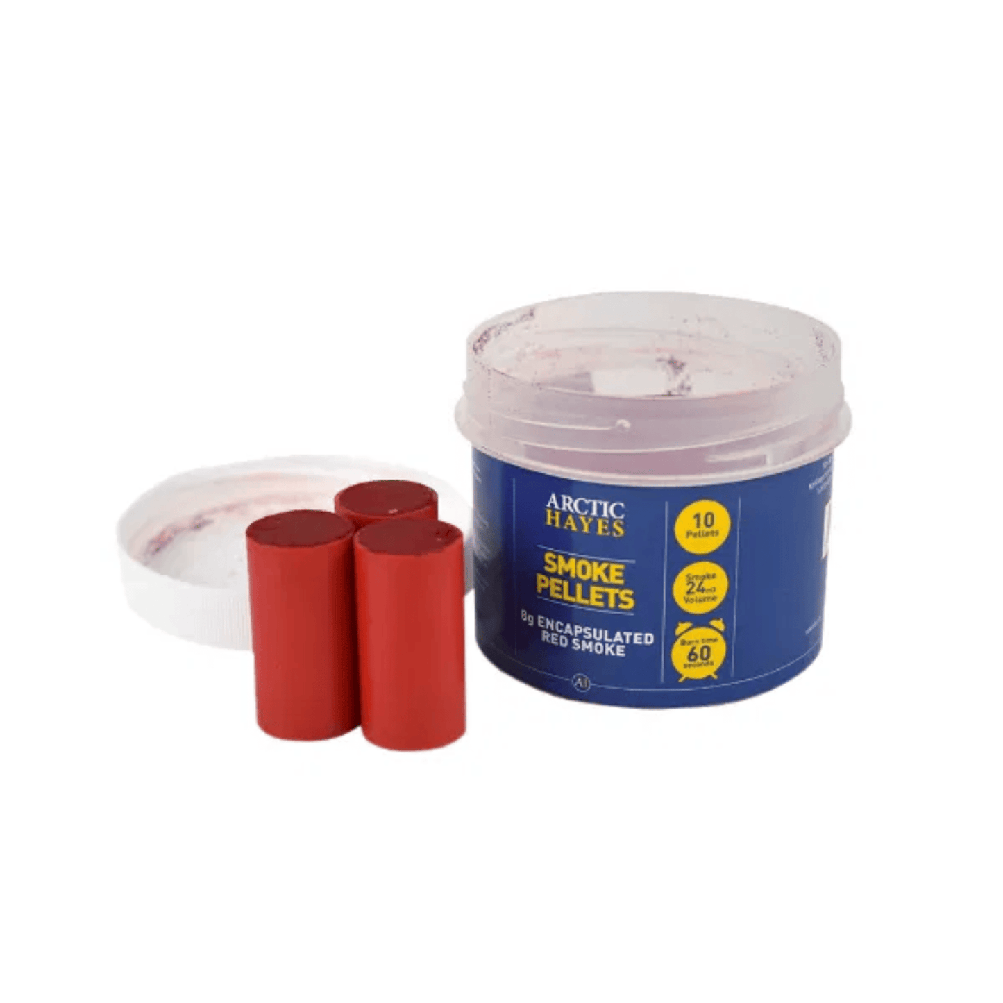 Arctic Hayes Smoke Cartridges - Tub of 10 - 8g - Red - PH025C