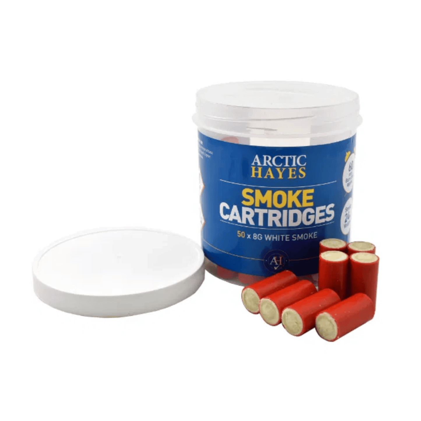 Arctic Hayes Smoke Cartridges - Tub of 50 - 8g - White - PH525
