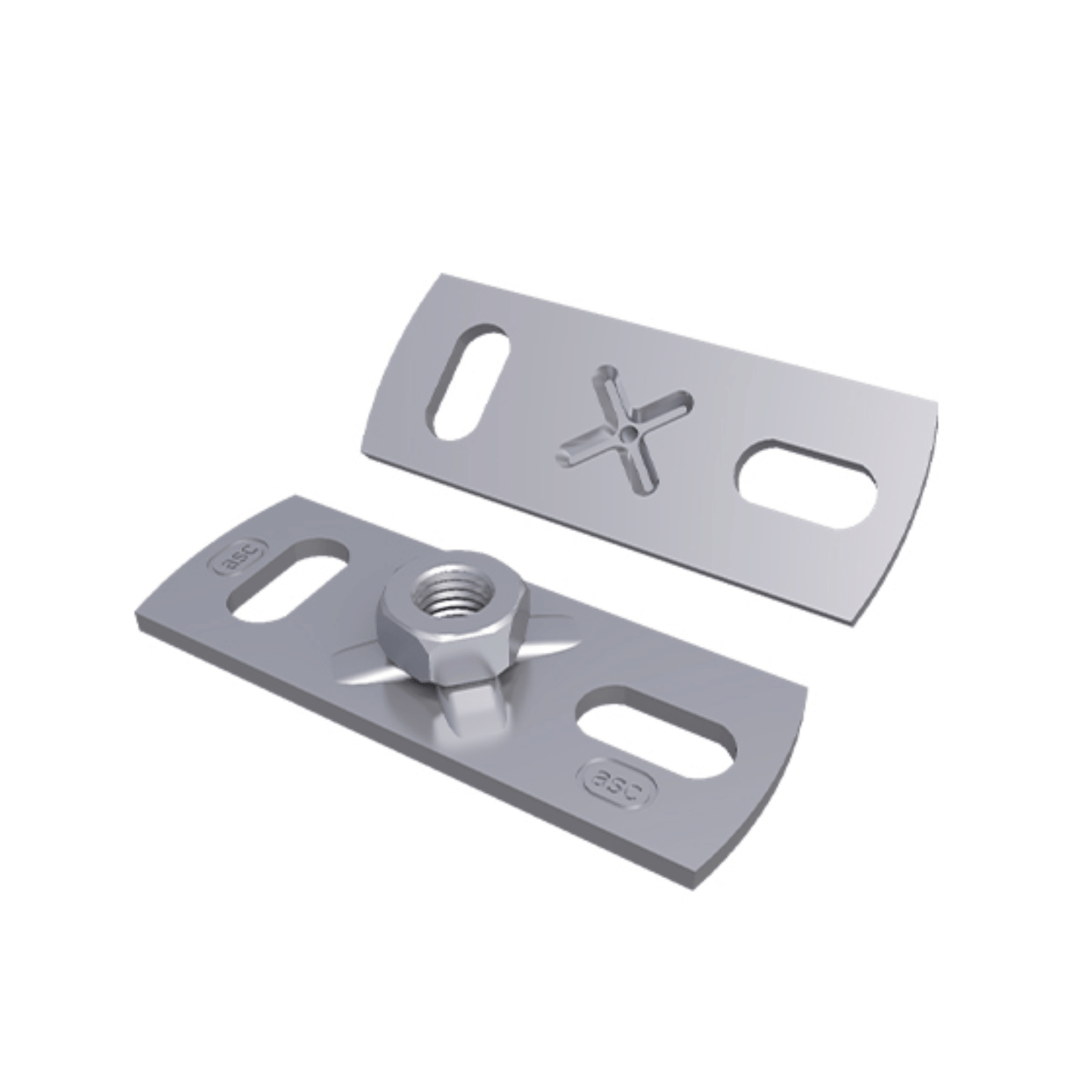 ASC Wall Plate with Bolt - M10 - Female - ASC SZP M10