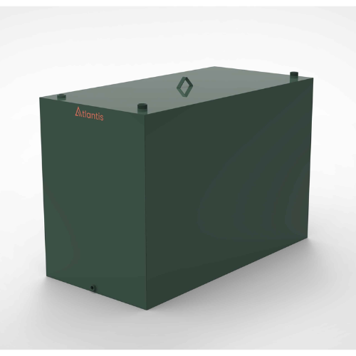 Atlantis Steel Single Skin Oil Tank - 2000 Litre - TAN.SIS-2000
