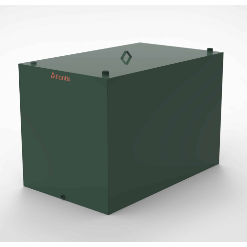 Atlantis Steel Single Skin Oil Tank - 2500 Litre - TAN.SIS-2500