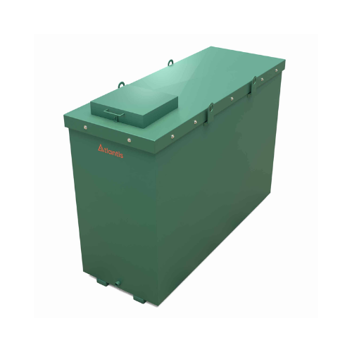 Atlantis Fire Resistant Steel Triple Skinned Bunded Oil Tank with 30 min. Integral Fire Resistance - 1050 Litre - TAN.FPS.30-1050
