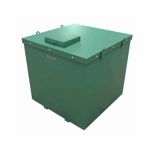 Atlantis Fire Resistant Steel Triple Skinned Bunded Oil Tank with 60 min. Integral Fire Resistance - 1800 Litre - TAN.FPS.60-1800