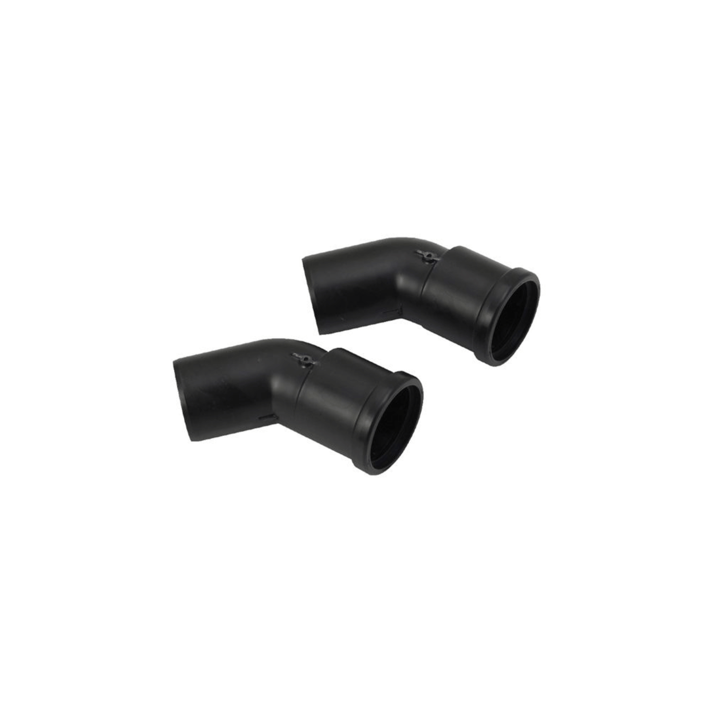 Baxi Multifit Plume Displacement Bends (ERP) - Pair - 135 Degree - 60mm - Black - 720648601