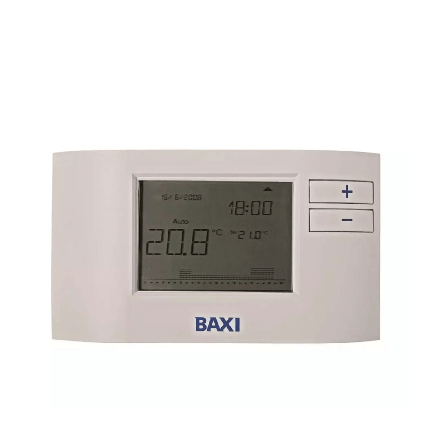 Baxi Plug-in Single Channel 7 Day RF Digital Programmable Room Thermostat - 7658789