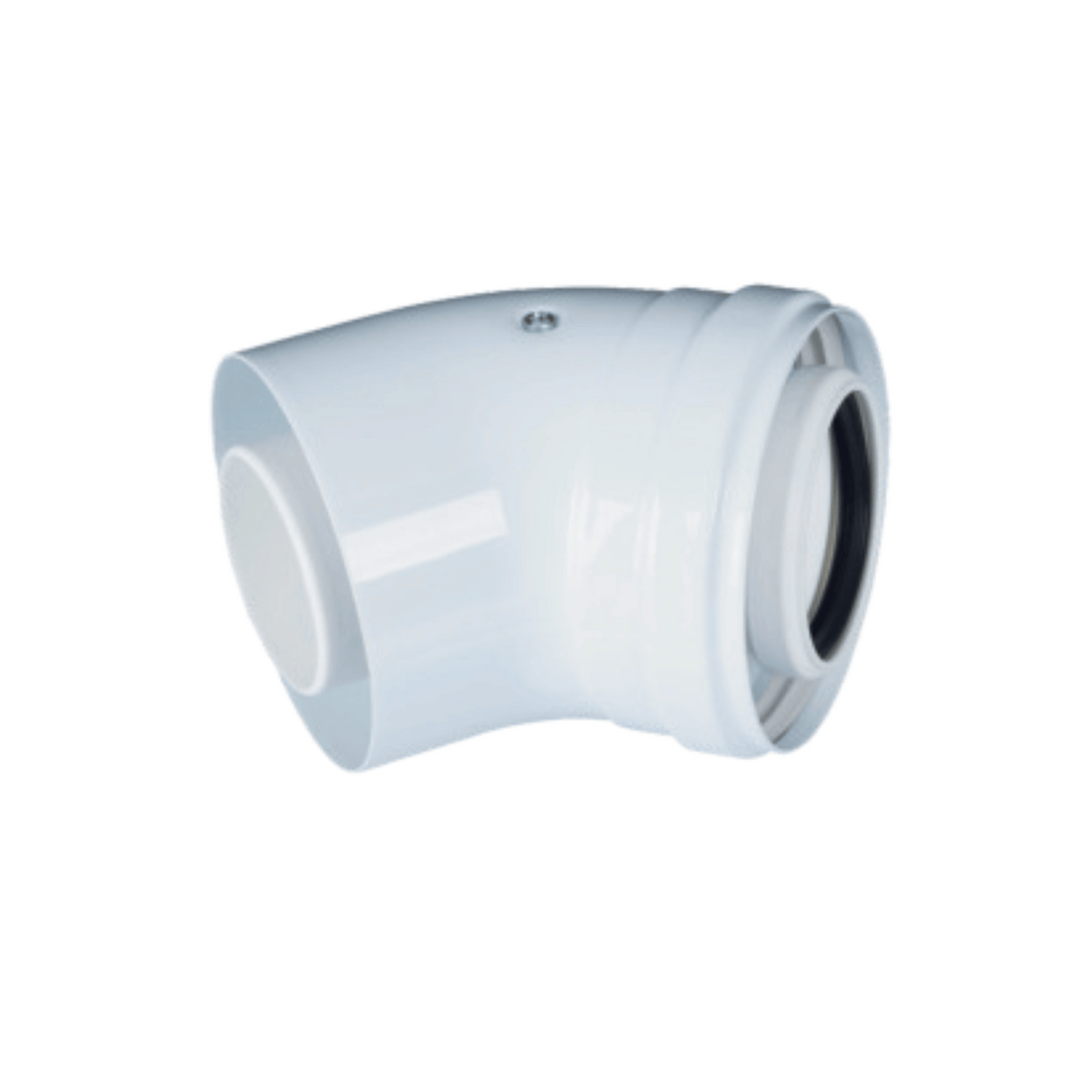 Biasi HE Flue Elbow - 45 Degree Bend - 60/100mm - 10999.0391.1