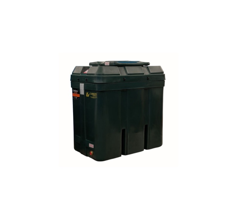 Carbery Rectangular Slimline Bunded Oil Tank - 650 Litre - BTGR00650R