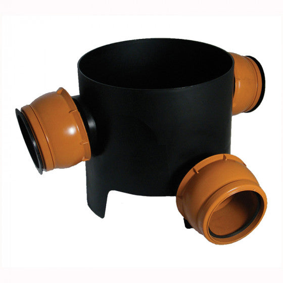 FloPlast 110mm Underground Drainage - Mini Access Chamber with Flexible Inlets - D802